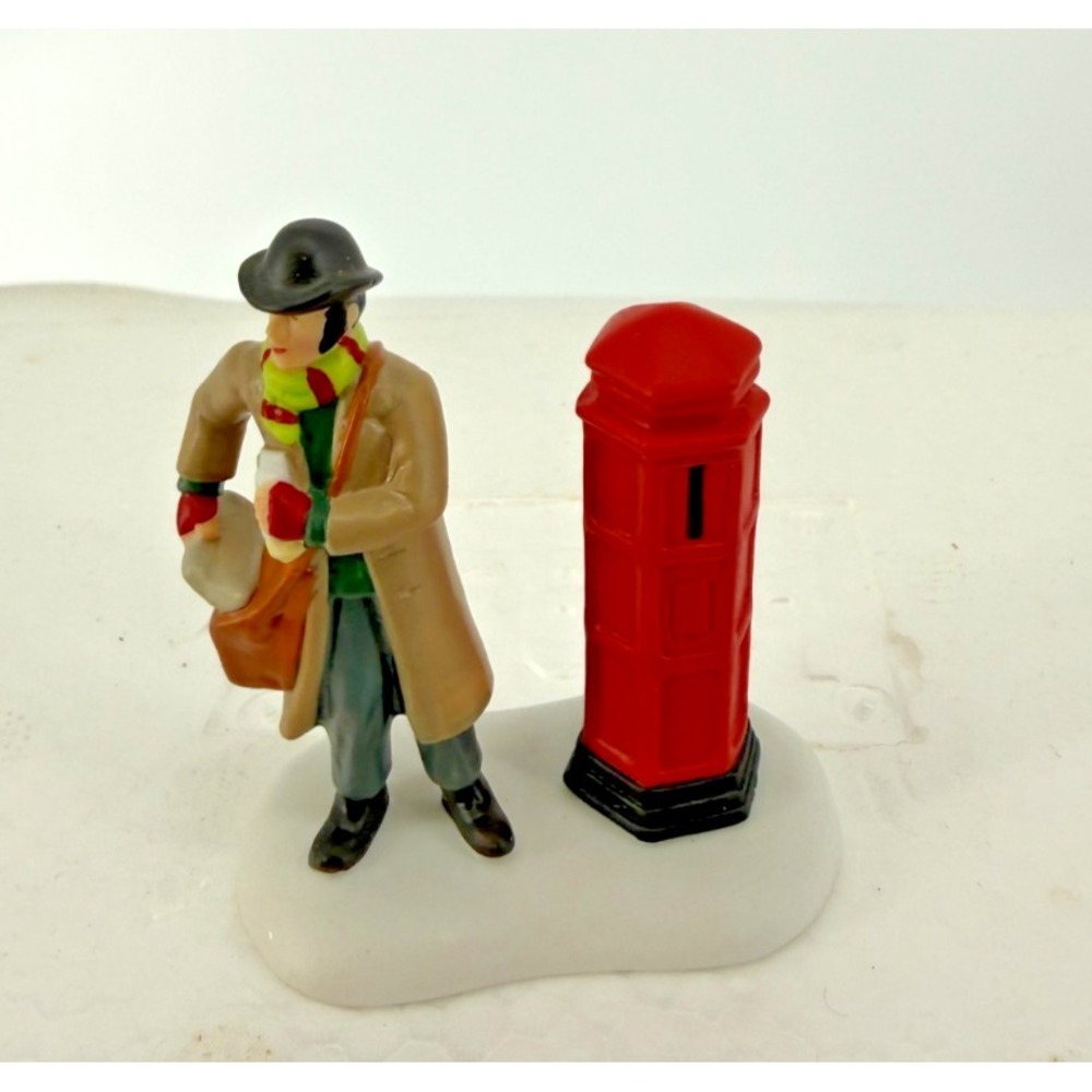 Department 56 Dickens Village London Postman Figurine Mail Letter Box 4025266